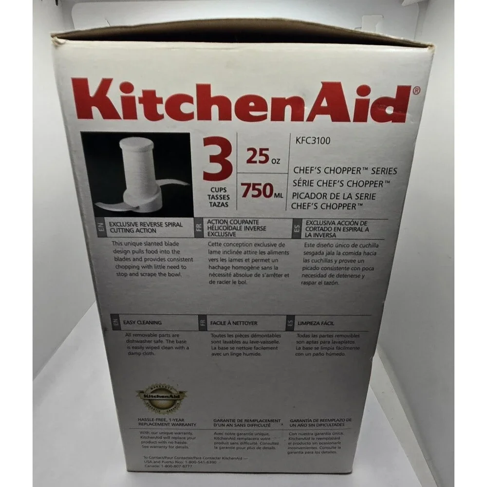 KitchenAid Chef's Chopper Series 3 Cup Food Processor New